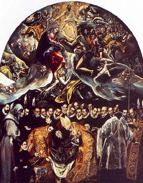 El Greco The Burial of Count Orgaz France oil painting art